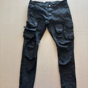 Fashion Nova Midnight Black Cargo Pants